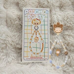 BRAND NEW POP BEAN Pajama Party mobile phone chain - KUBO Bear